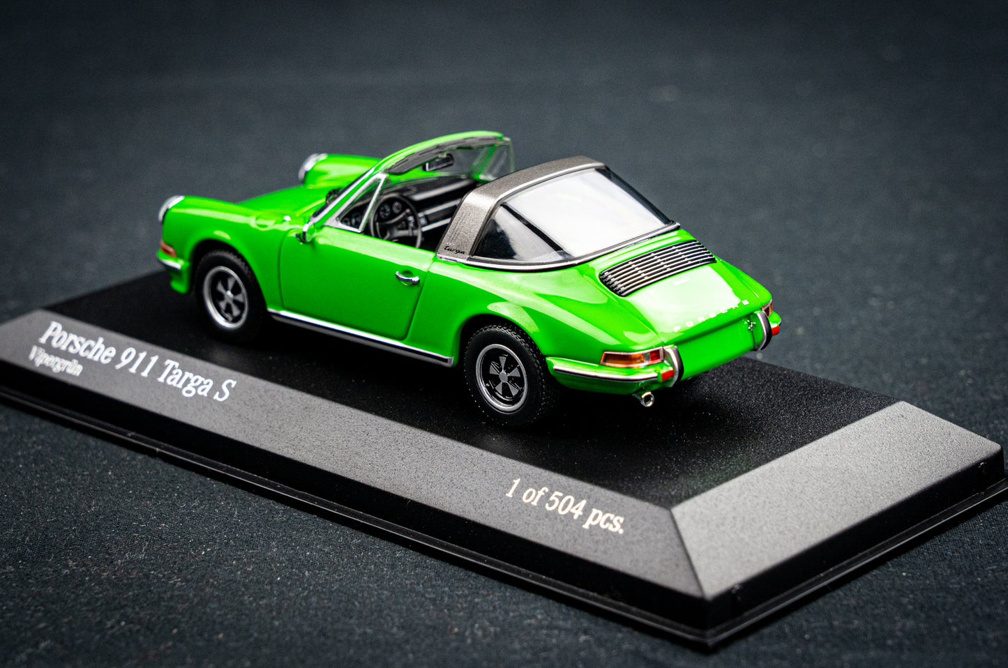 Porsche 911 Targa S 1972 vipergreen - Minichamps 1:43 limitiert auf 504 Stk.