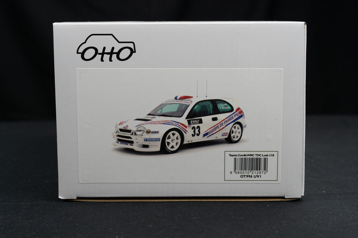 Toyota Corolla WRC #33 limited S. Loeb / D. Elena - Platz 9 Rallye Corsica 2000 - Otto Models 1:18