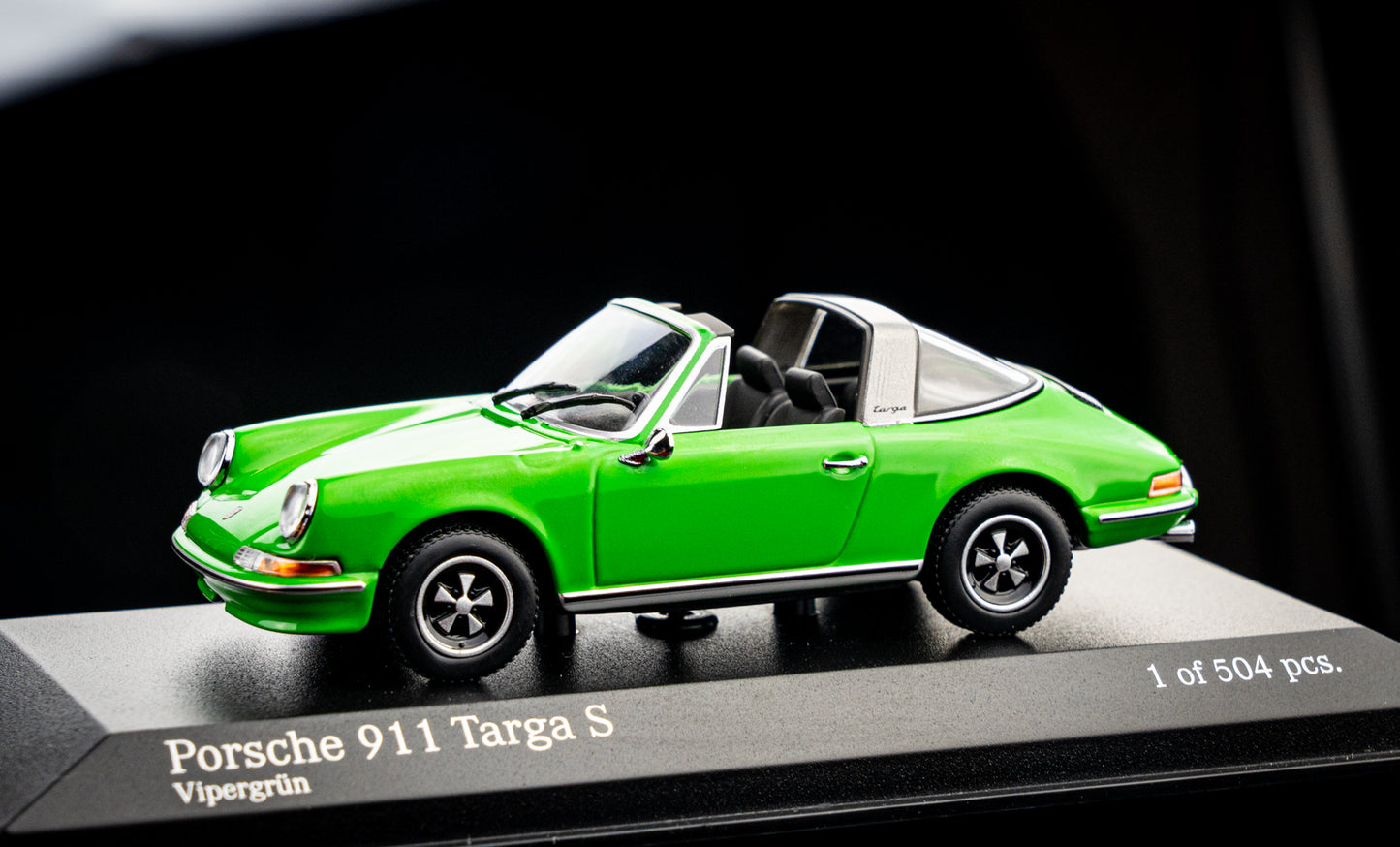 Porsche 911 Targa S 1972 vipergreen - Minichamps 1:43 limitiert auf 504 Stk.