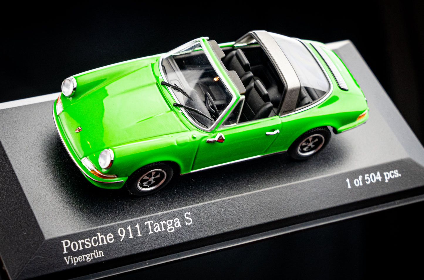 Porsche 911 Targa S 1972 vipergreen - Minichamps 1:43 limitiert auf 504 Stk.