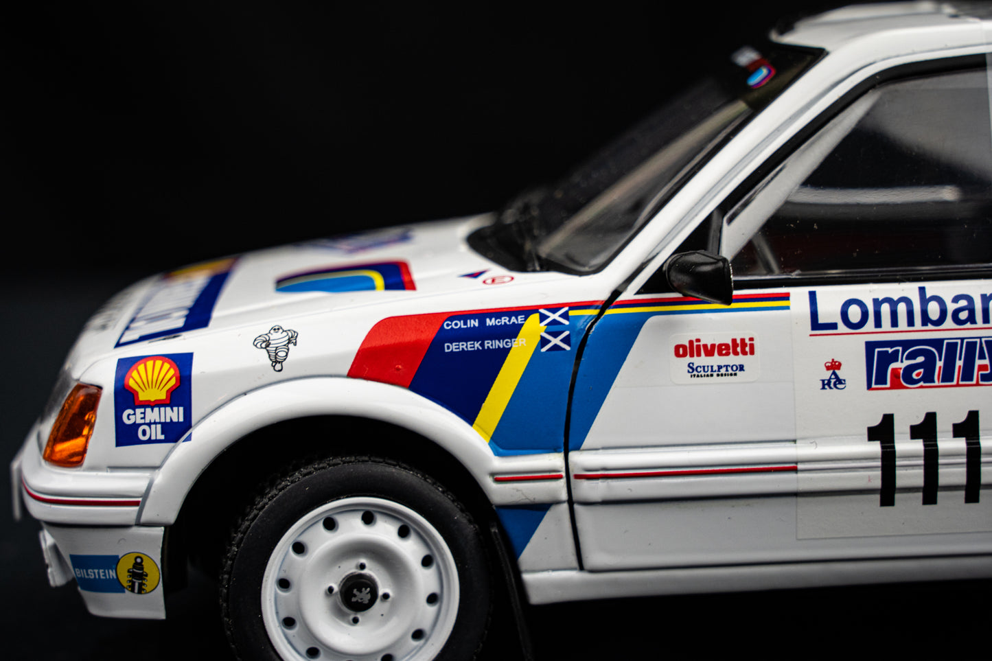 Peugeot 205 GTi #111 C. McRae / D. Ringer - Lombard RAC Rallye 1988 - Solido 1:18