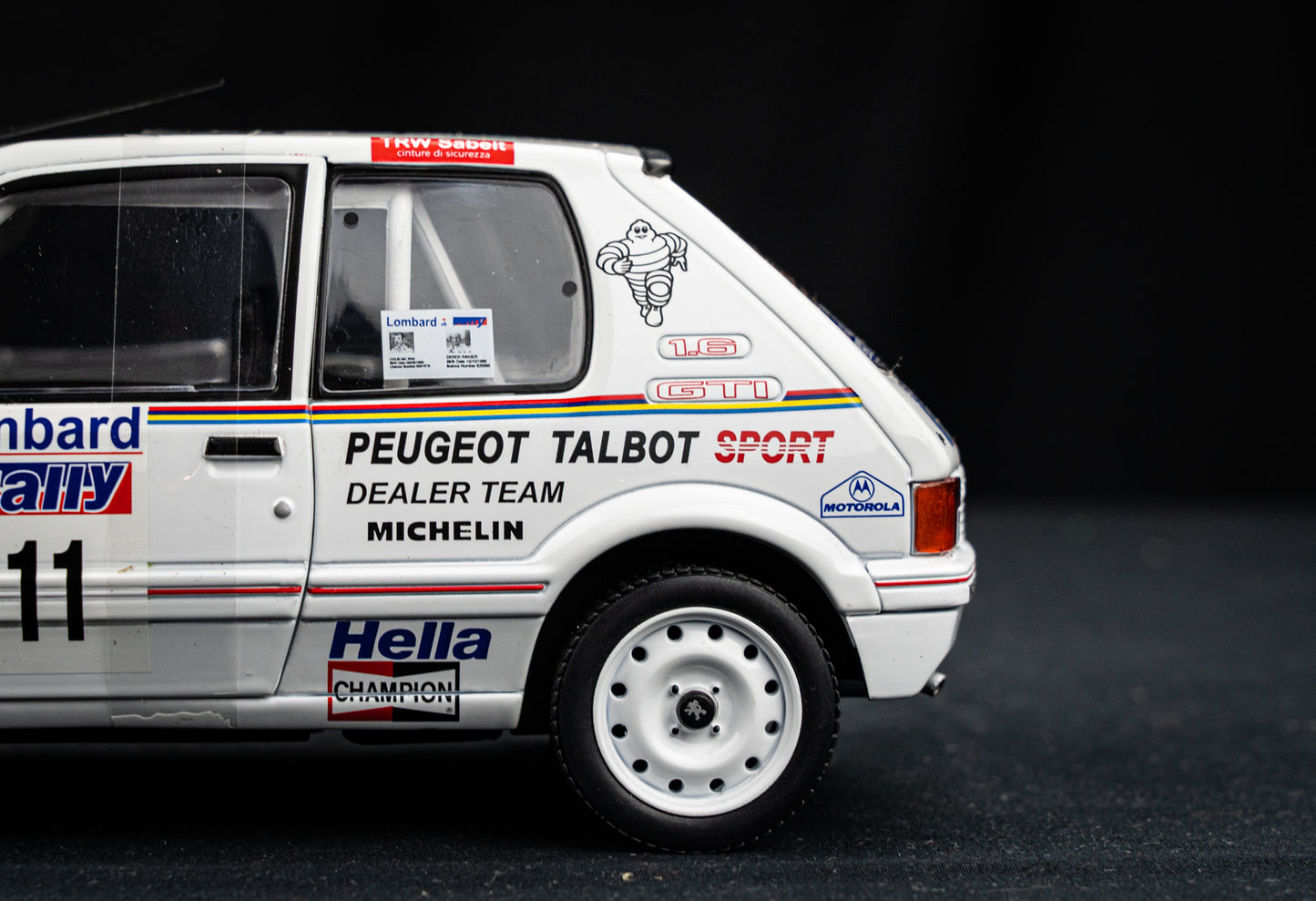 Peugeot 205 GTi #111 C. McRae / D. Ringer - Lombard RAC Rallye 1988 - Solido 1:18