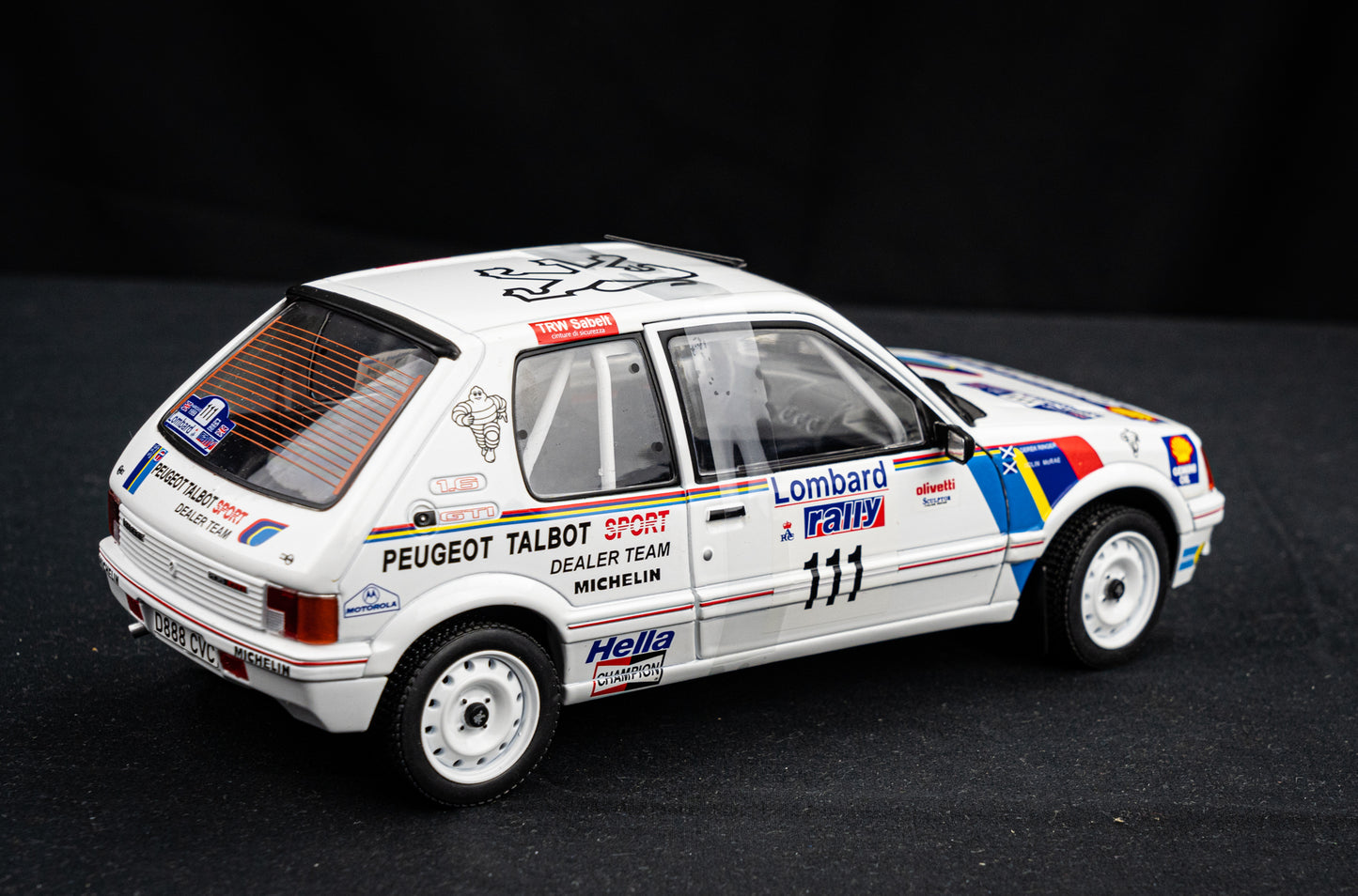 Peugeot 205 GTi #111 C. McRae / D. Ringer - Lombard RAC Rallye 1988 - Solido 1:18