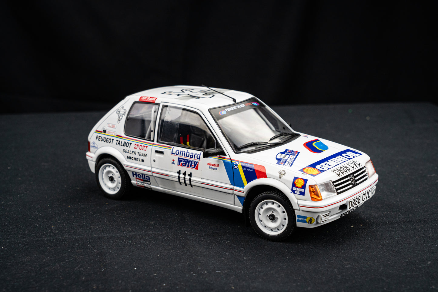 Peugeot 205 GTi #111 C. McRae / D. Ringer - Lombard RAC Rallye 1988 - Solido 1:18