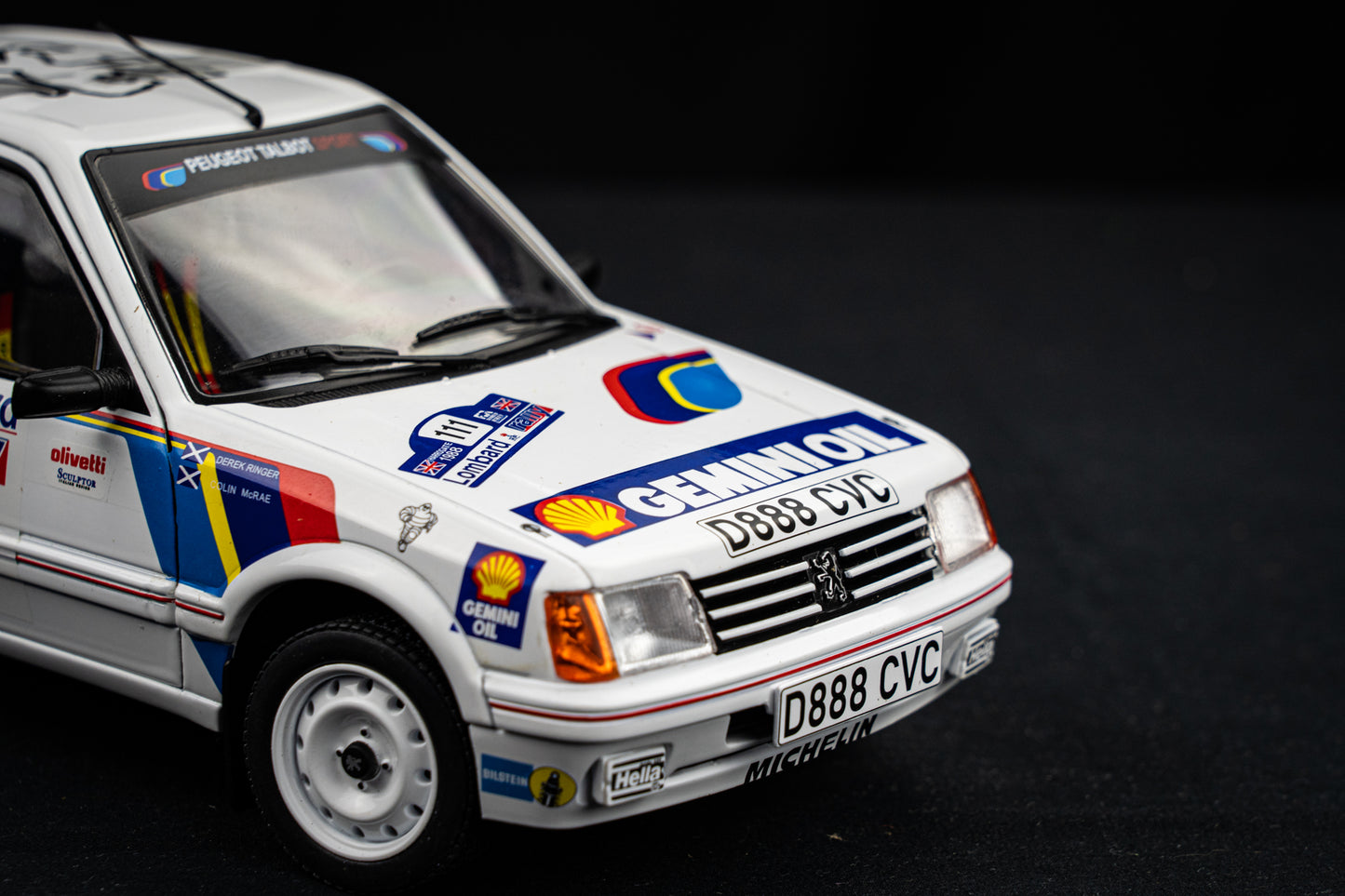 Peugeot 205 GTi #111 C. McRae / D. Ringer - Lombard RAC Rallye 1988 - Solido 1:18