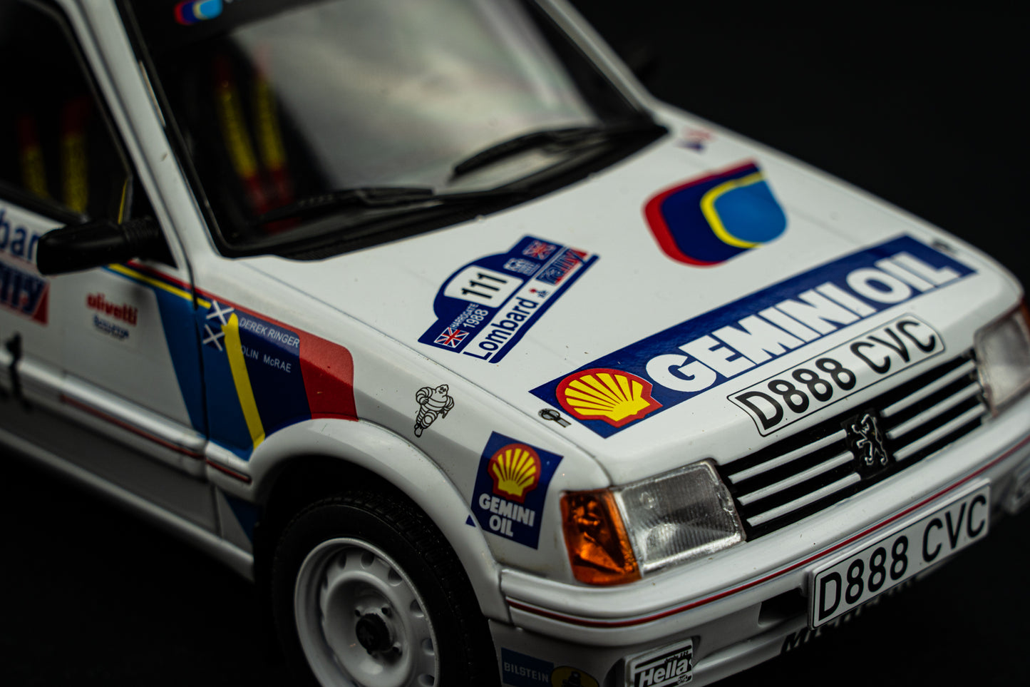 Peugeot 205 GTi #111 C. McRae / D. Ringer - Lombard RAC Rallye 1988 - Solido 1:18