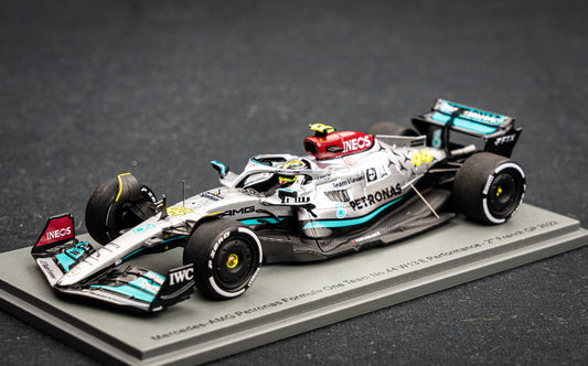 Lewis Hamilton 300. Grand Prix Mercedes-AMG W13E #44 2nd French GP 2022, Spark 1:43,