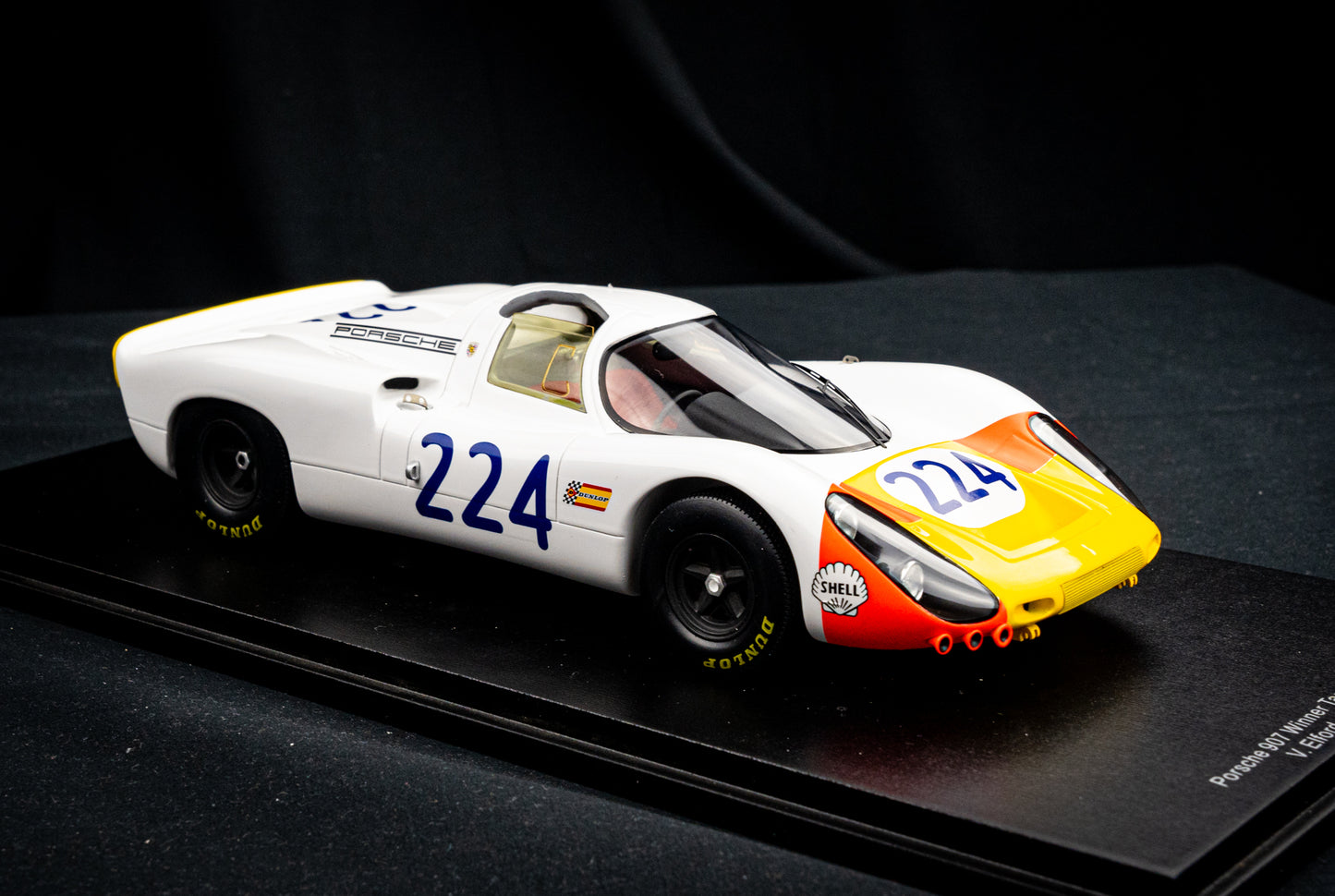 Porsche 907 #224 V. Elford / U. Maglioli - Winner Targa Florio 1968 - Spark 1:18