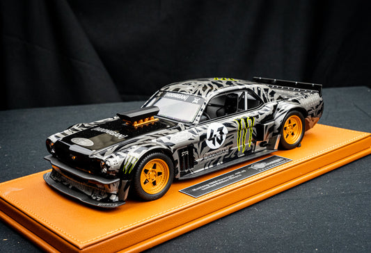 Ken Block Ford Mustang Hoonigan #43 Baujahr 1965 lim. 1/500 pcs. schwarz / grau 1:18