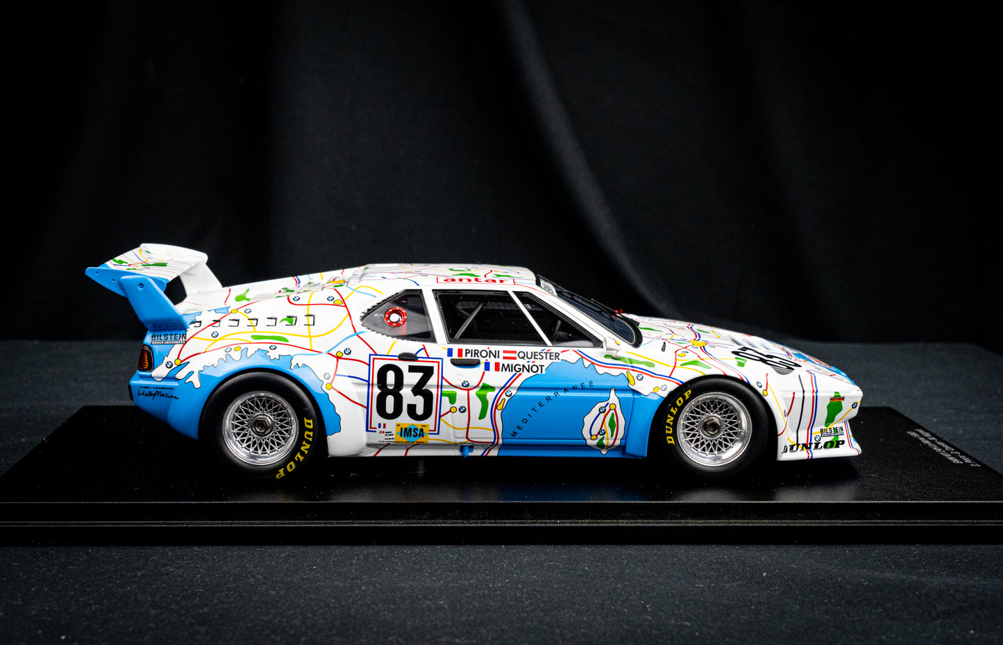 BMW M1 #83 Pironi / Quester / Mignot - 24h LeMans 1980 - Spark 1:18