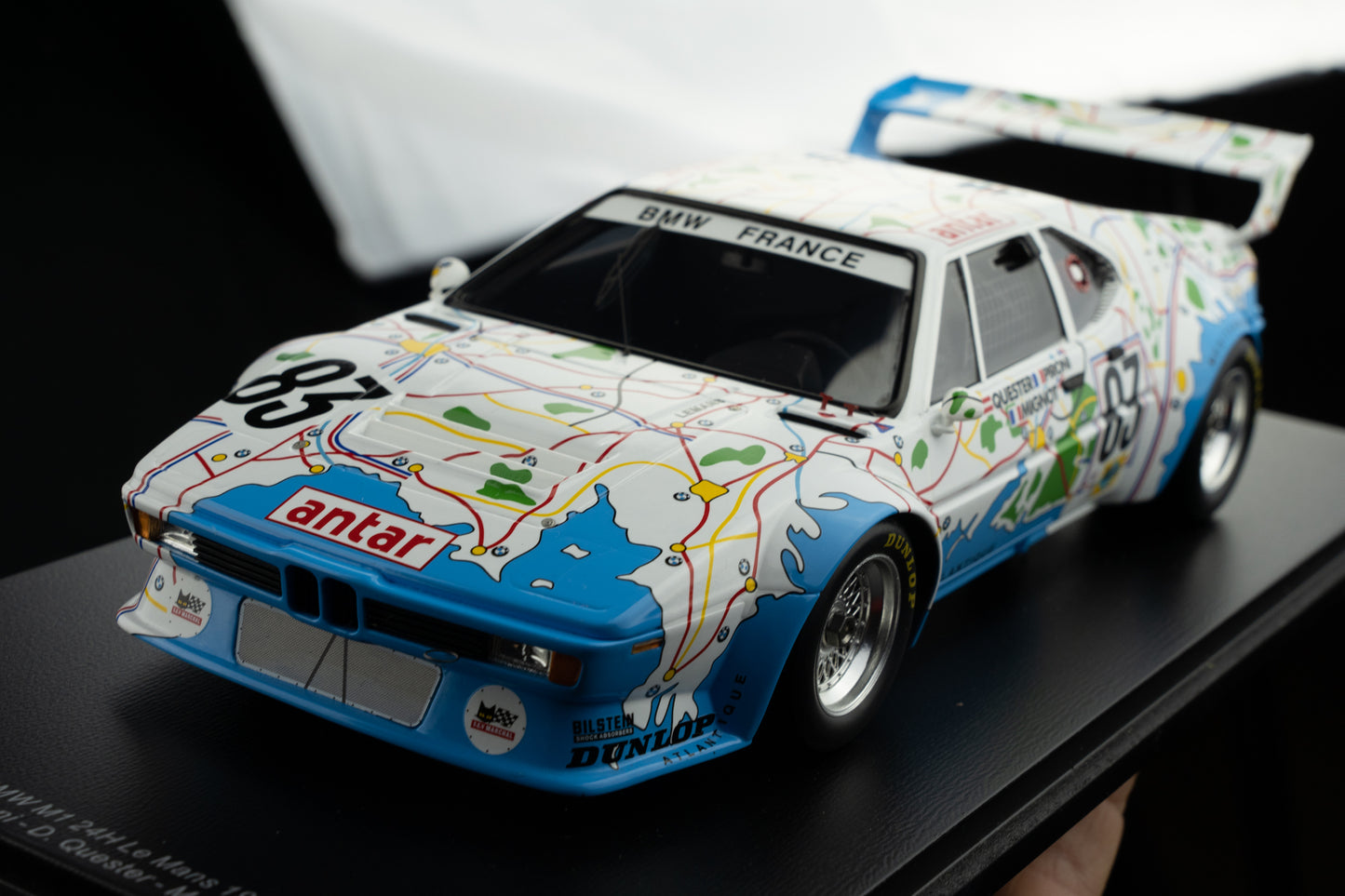 BMW M1 #83 Pironi / Quester / Mignot - 24h LeMans 1980 - Spark 1:18