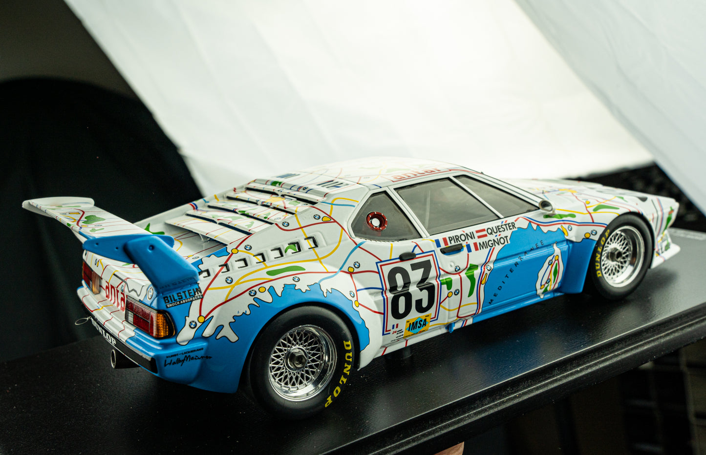 BMW M1 #83 Pironi / Quester / Mignot - 24h LeMans 1980 - Spark 1:18