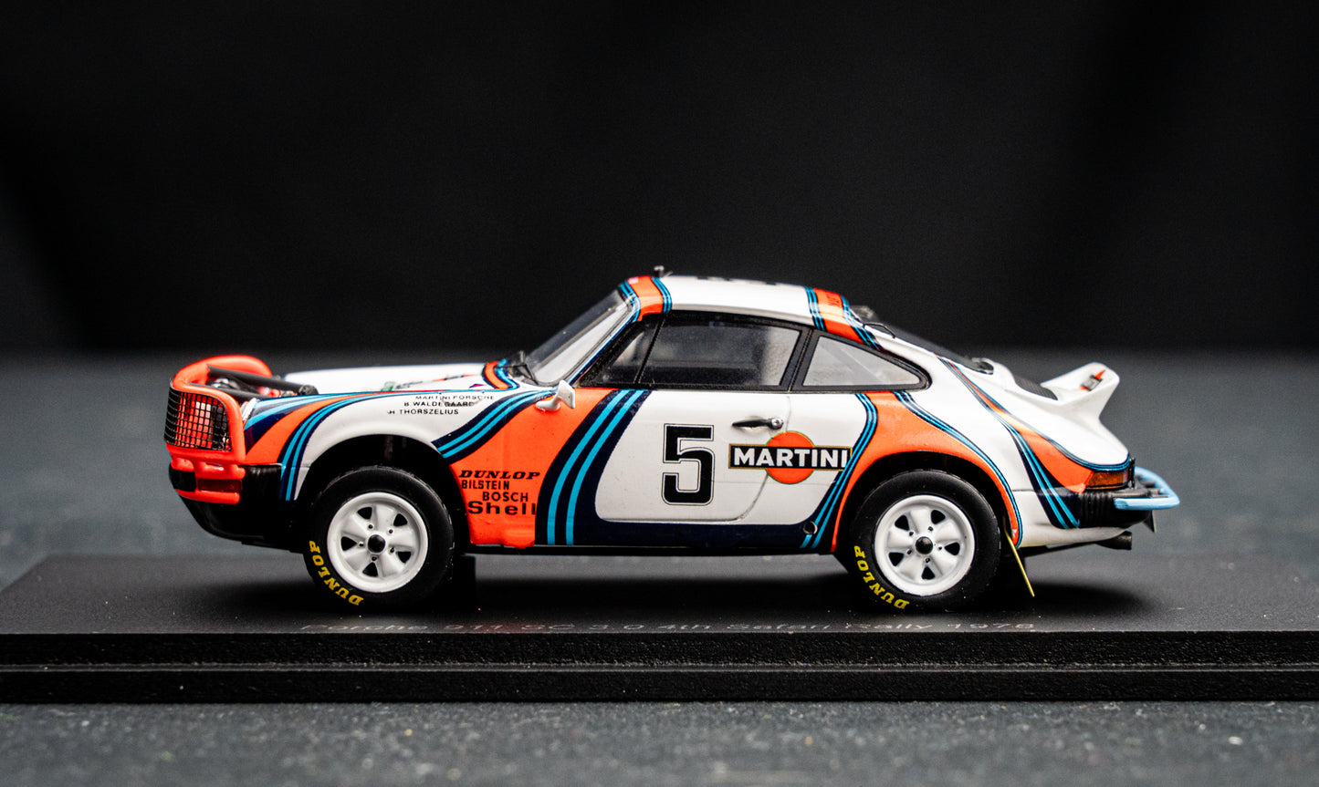 Porsche 911 SC 3.0 no.5 B. Waldegaard / H. Thorszelius - 4th Safari Rallye 1978 - Spark 1:43