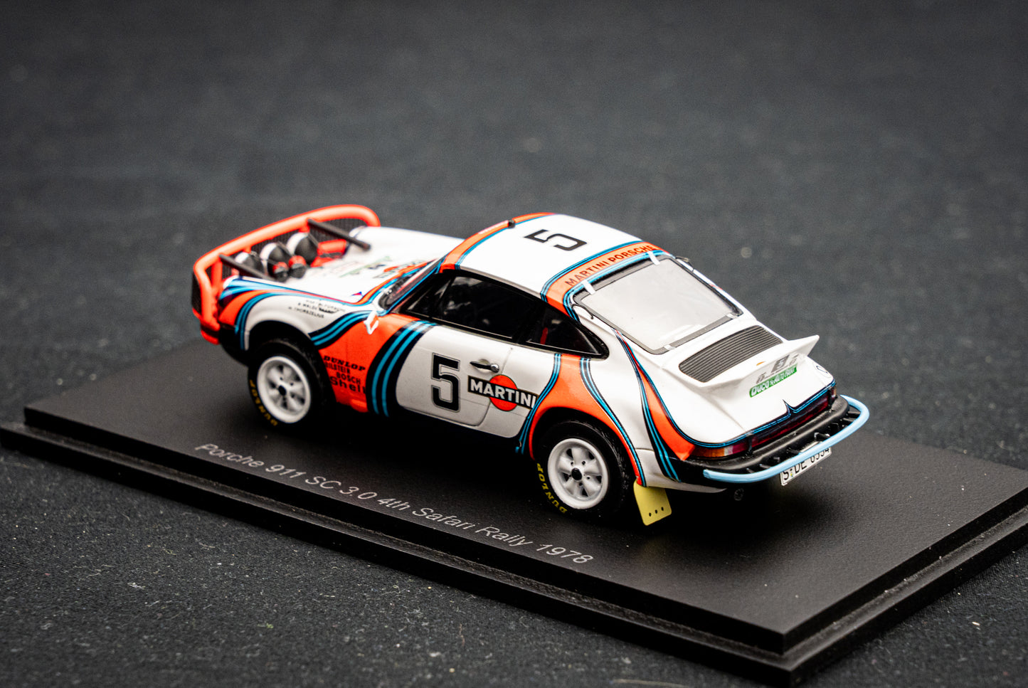 Porsche 911 SC 3.0 no.5 B. Waldegaard / H. Thorszelius - 4th Safari Rallye 1978 - Spark 1:43