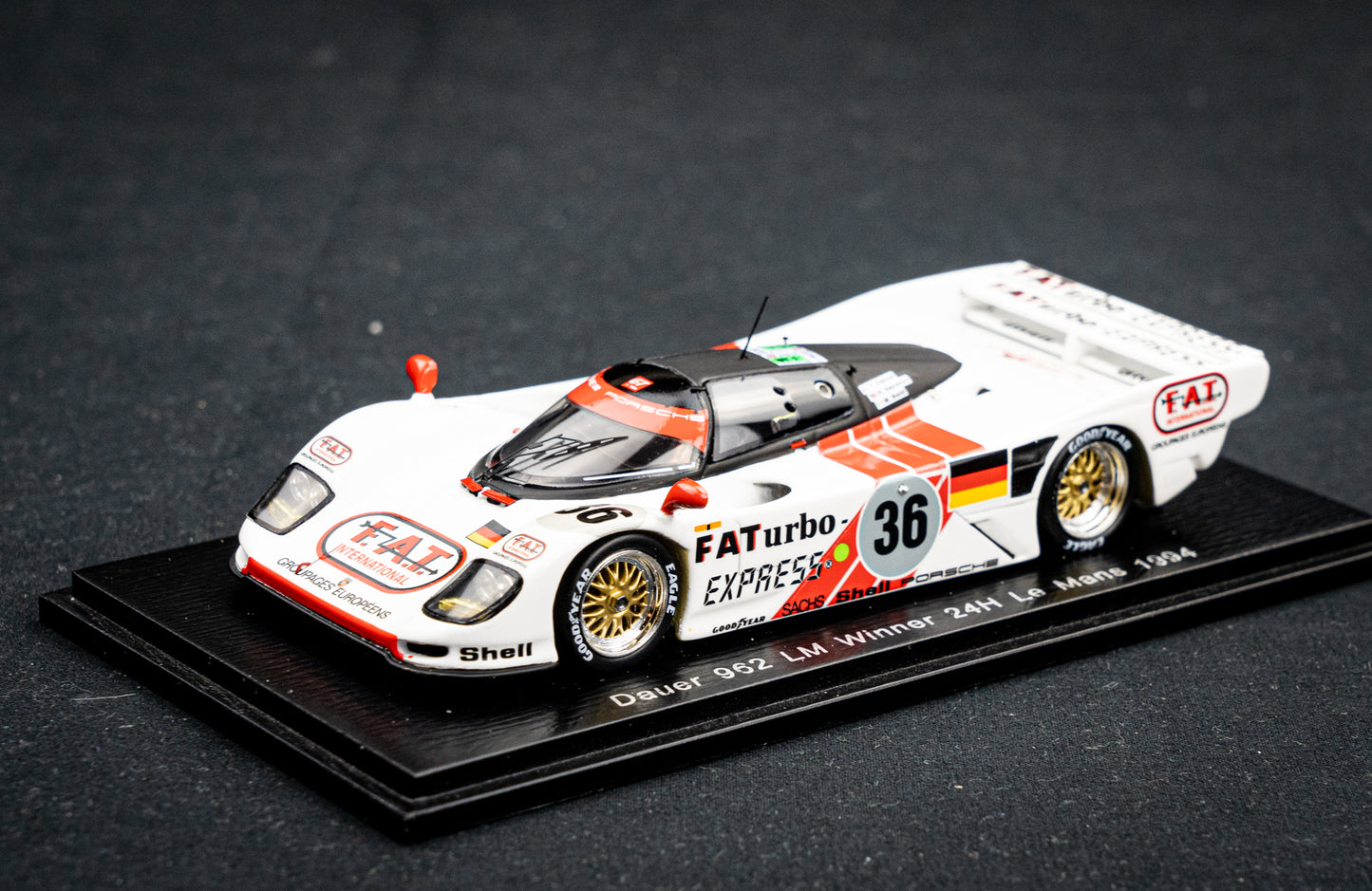 Dauer Porsche 962 LM #36 Baldi / Dalmas / Haywood - Sieger 24h LeMans 1994 - Spark 1:43