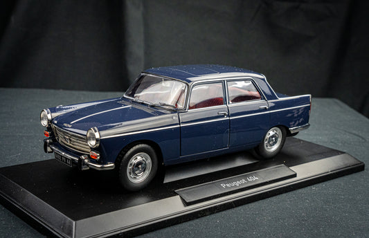 Peugeot 404 Sedan 1965 Amiral blue Norev 1:18