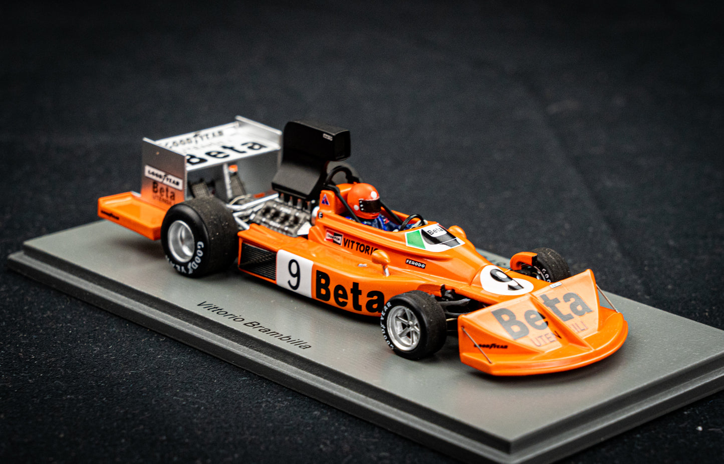 March 751 no.9 Vittorio Brambilla - March Racing British GP 1975 - Spark 1:43