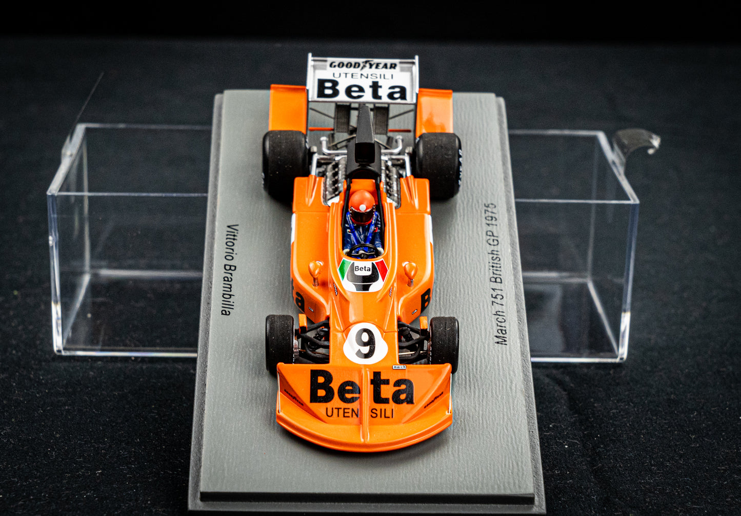 March 751 no.9 Vittorio Brambilla - March Racing British GP 1975 - Spark 1:43