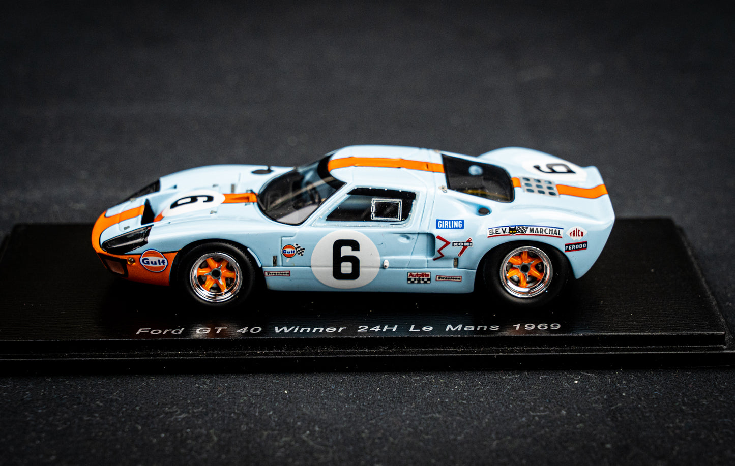 Ford GT40 no.6 J. Ickx / J. Oliver - Sieger 24h LeMans 1969 - Spark 1:43