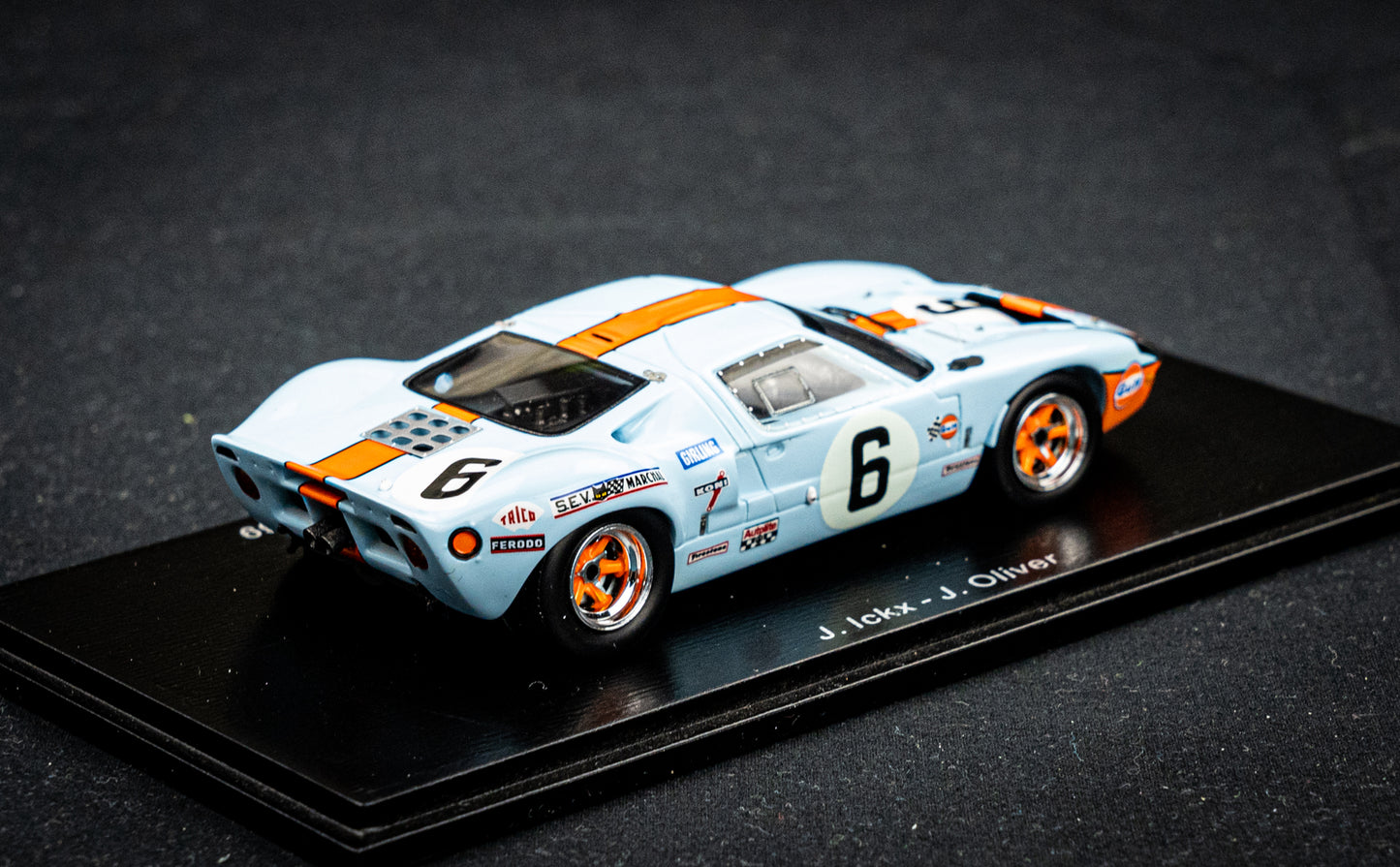 Ford GT40 no.6 J. Ickx / J. Oliver - Sieger 24h LeMans 1969 - Spark 1:43