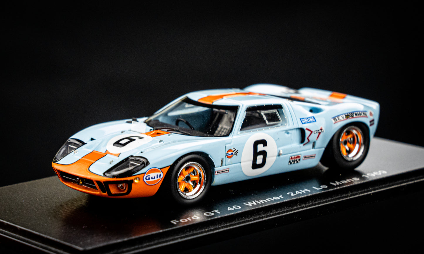 Ford GT40 no.6 J. Ickx / J. Oliver - Sieger 24h LeMans 1969 - Spark 1:43