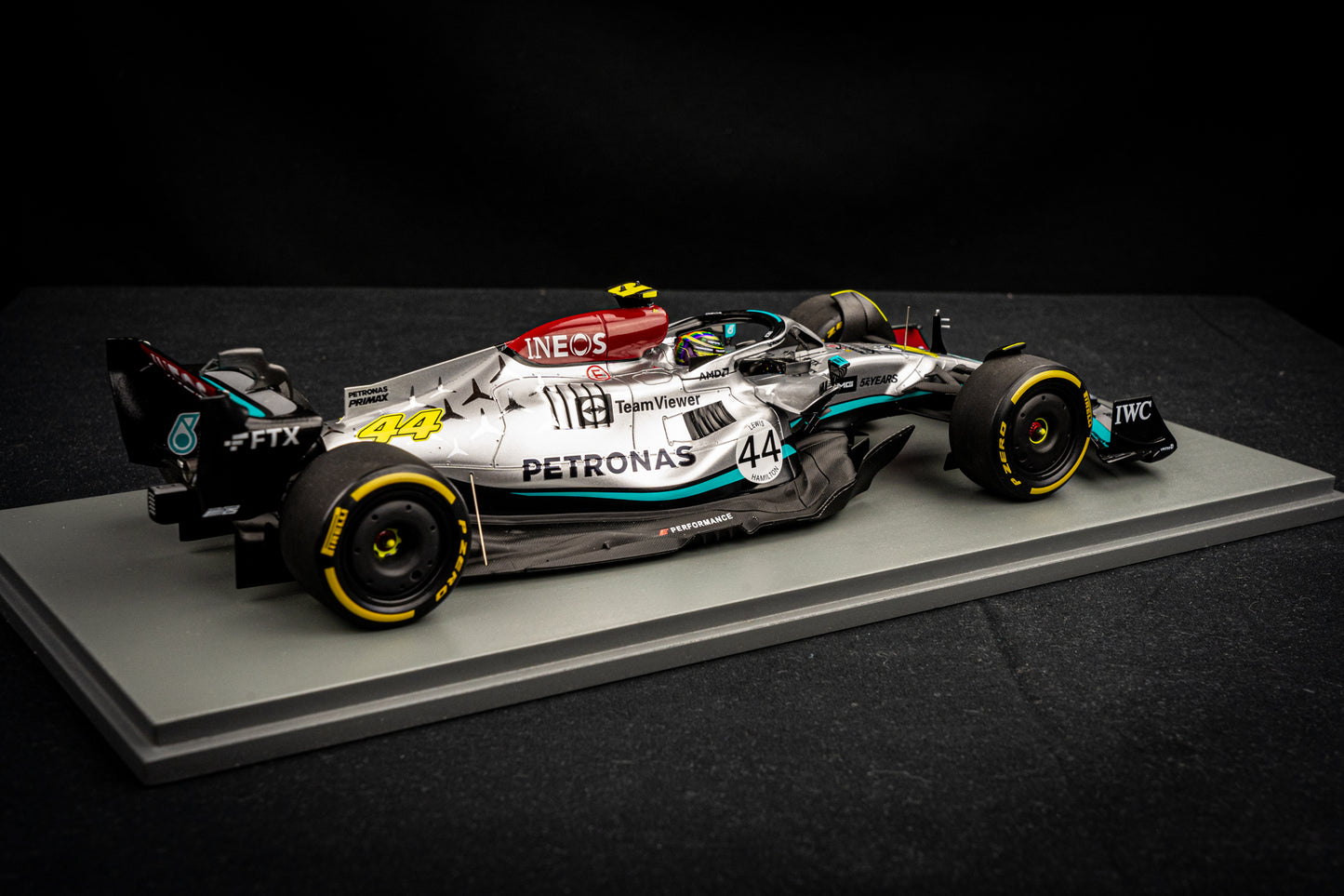 Lewis Hamilton #44 Mercedes AMG W13E performance Belgian GP 2022, Spark 1:18