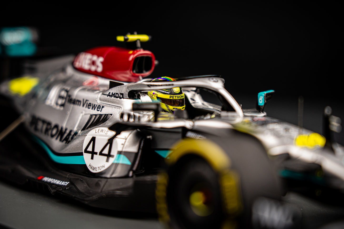 Lewis Hamilton #44 Mercedes AMG W13E performance Belgian GP 2022, Spark 1:18