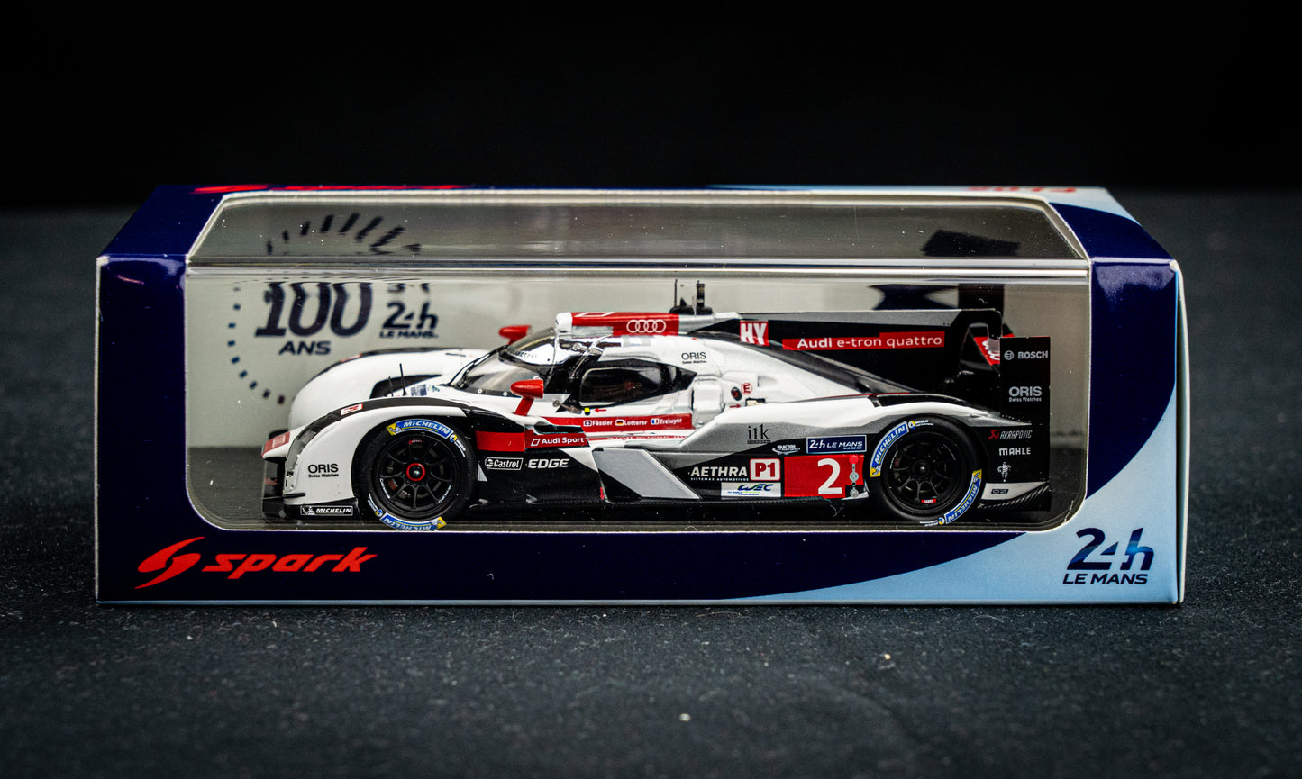 Audi R18 e-tron quattro no.2 Treluyer / Fässler / Lotterer - Sieger 24h LeMans 2014 - Spark 1:43