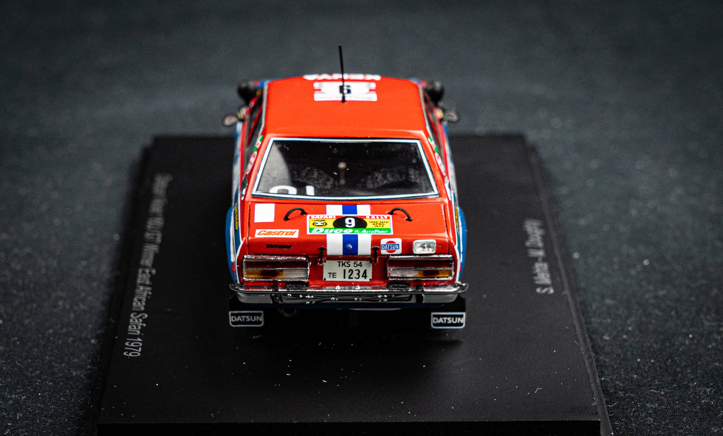 Datsun Violet 160J GT #9 S. Mehta / M. Doughty - Sieger Safari Rallye 1979 - Spark 1:43