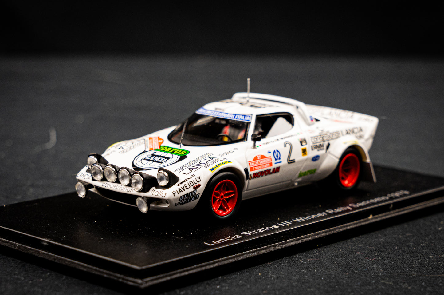 Lancia Stratos HF #4 "Tony" / M. Mannini - Winner Rallye San Remo 1979 1:43