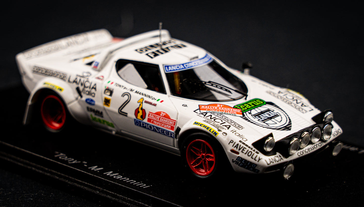 Lancia Stratos HF #4 "Tony" / M. Mannini - Winner Rallye San Remo 1979 1:43