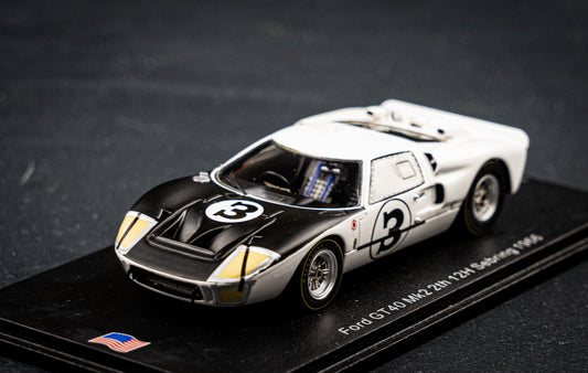 Ford GT40 Mk2 lim. edition 500 Stk. #3 W.Hansgen / M.Donohue 2nd 12h Sebring 1966 1:43