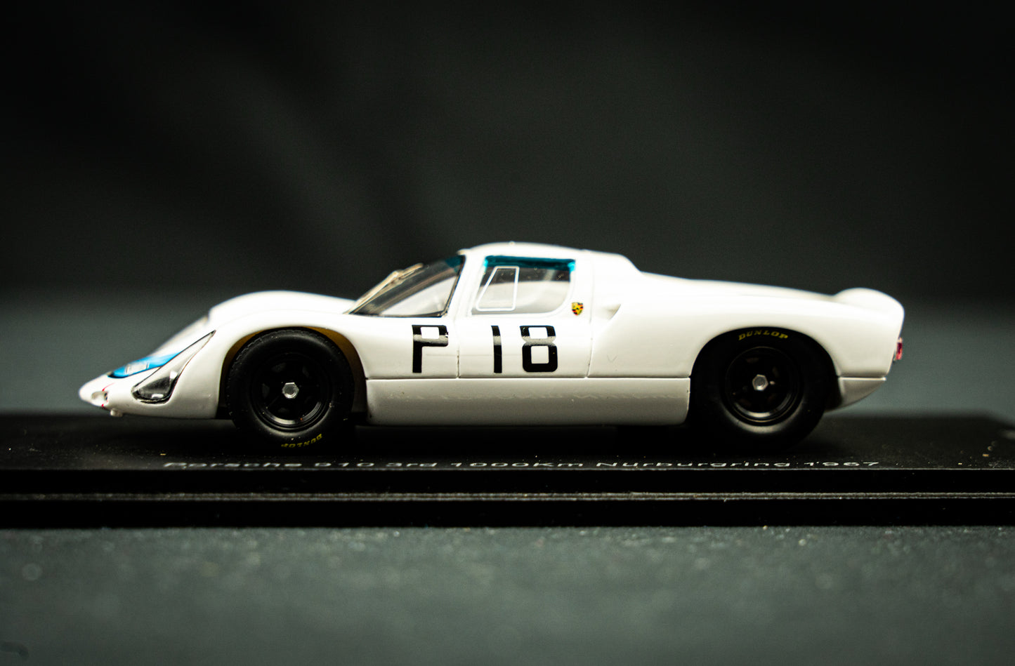 Porsche 910 #18 lim. edition 300 Stk. 3rd 1000km Nürburgring 1967 - Neerpasch / Elford Spark 1:43