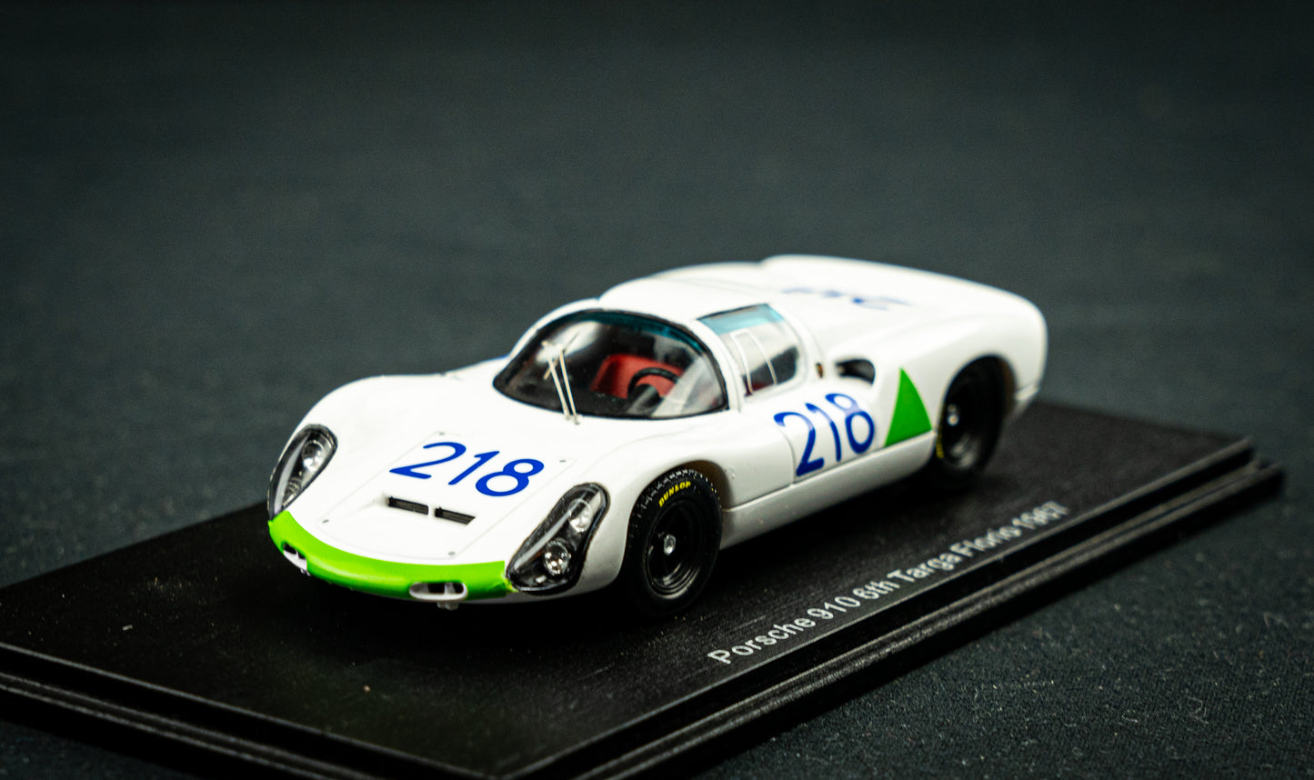 Porsche 910 #218 6th Targa Florio 1967 - Jo Siffert / Hans Herrmann Spark 1:43