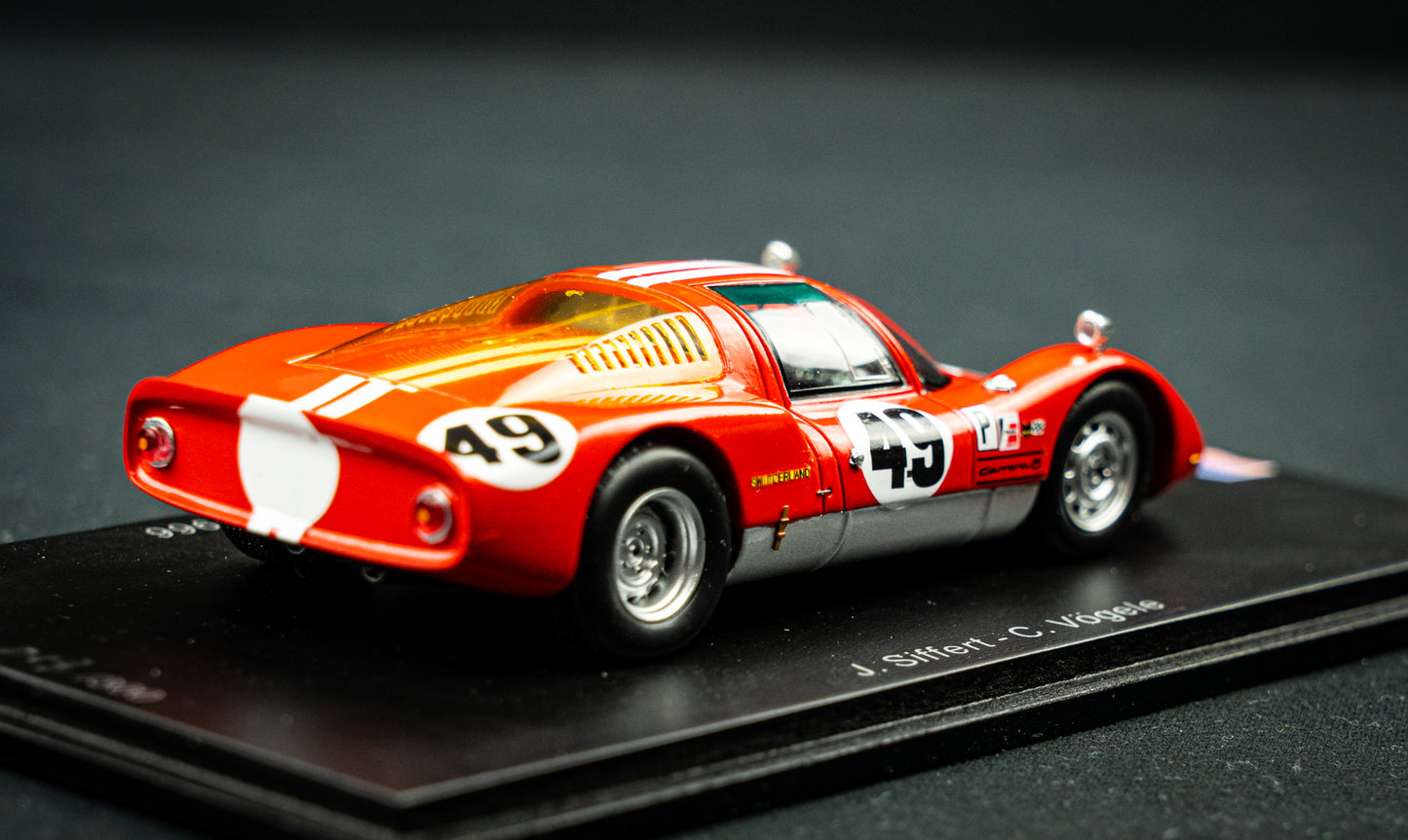 Porsche 906 lim.edition 300 Stk. #49 Siffert / Vögele - 6th 12h Sebring 1966 - Spark 1:43