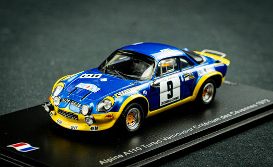 Renault Alpine A110 Turbo lim. edition 500 Stk. - #9 Therier / Callewaert - P1 Cevennes 1972 1:43