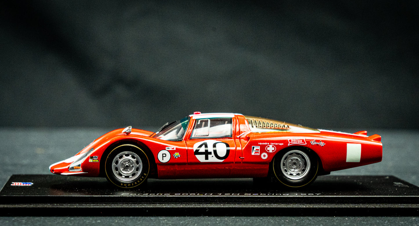 Porsche 906LH lim. edition 300 Stk. #40 Steinemann / Spoerry - 12h Sebring 1967 - 1:43