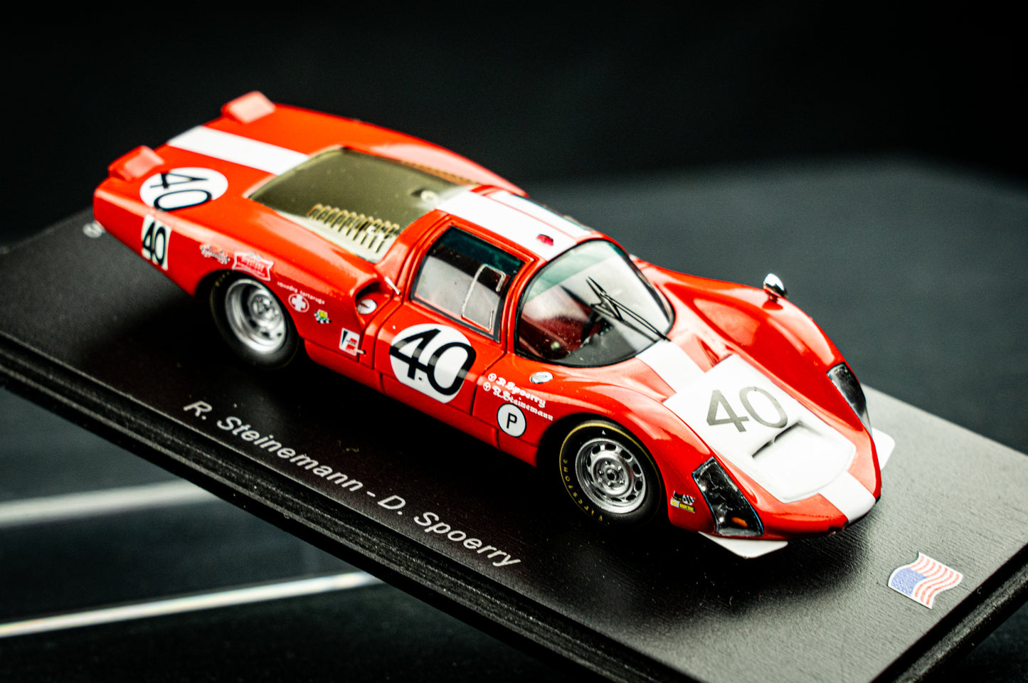 Porsche 906LH lim. edition 300 Stk. #40 Steinemann / Spoerry - 12h Sebring 1967 - 1:43