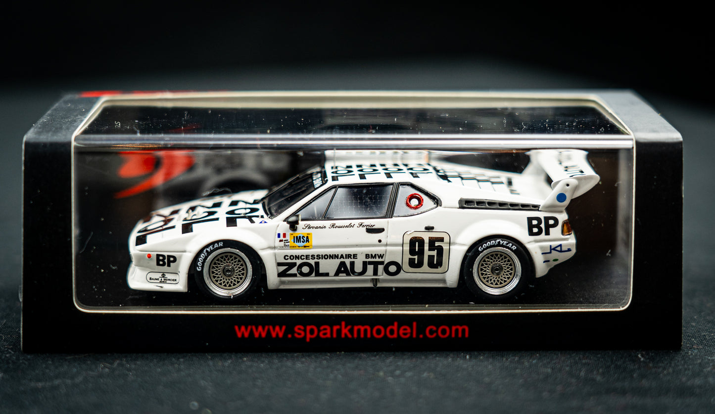 BMW M1 #95 Servanin/Ferrier/Rousellout - 24h LeMans 1980 - Spark 1:43