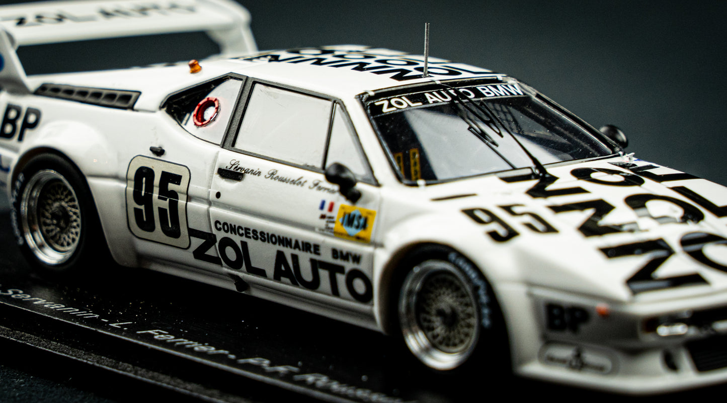 BMW M1 #95 Servanin/Ferrier/Rousellout - 24h LeMans 1980 - Spark 1:43