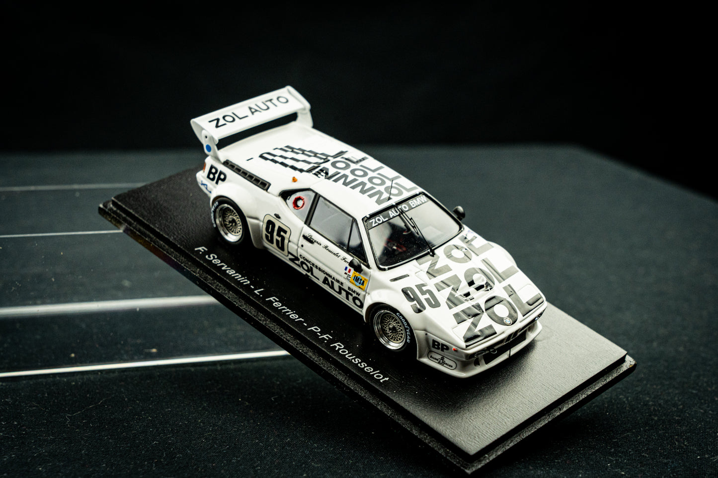 BMW M1 #95 Servanin/Ferrier/Rousellout - 24h LeMans 1980 - Spark 1:43