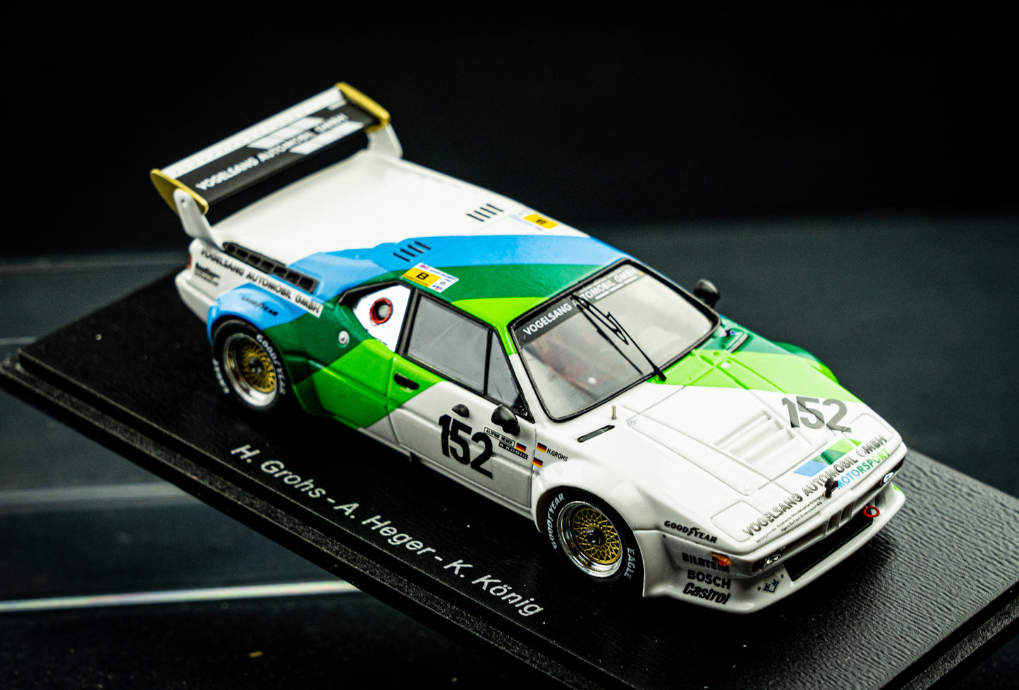 BMW M1 #152 Grohs / Heger / König - 24h LeMans 1985 - Spark 1:43