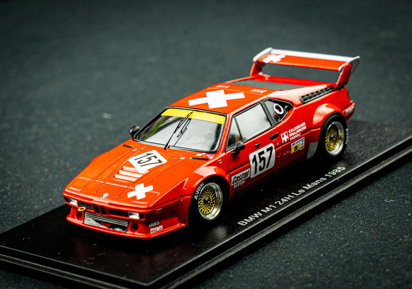 BMW M1 #157 Pallavicini / Calderari / Vanoli - 24h LeMans 1985 - Spark 1:43