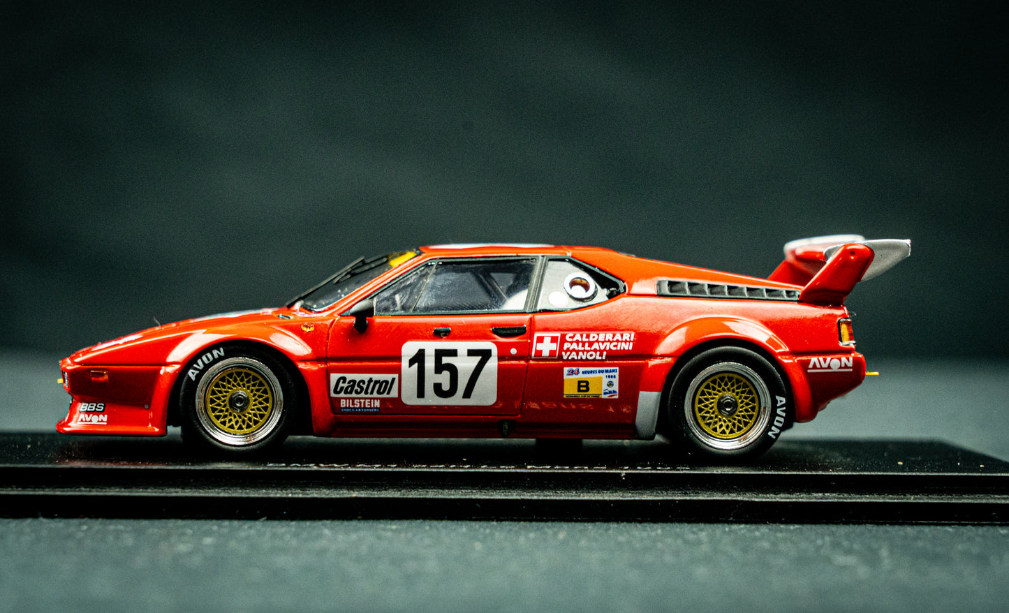 BMW M1 #157 Pallavicini / Calderari / Vanoli - 24h LeMans 1985 - Spark 1:43