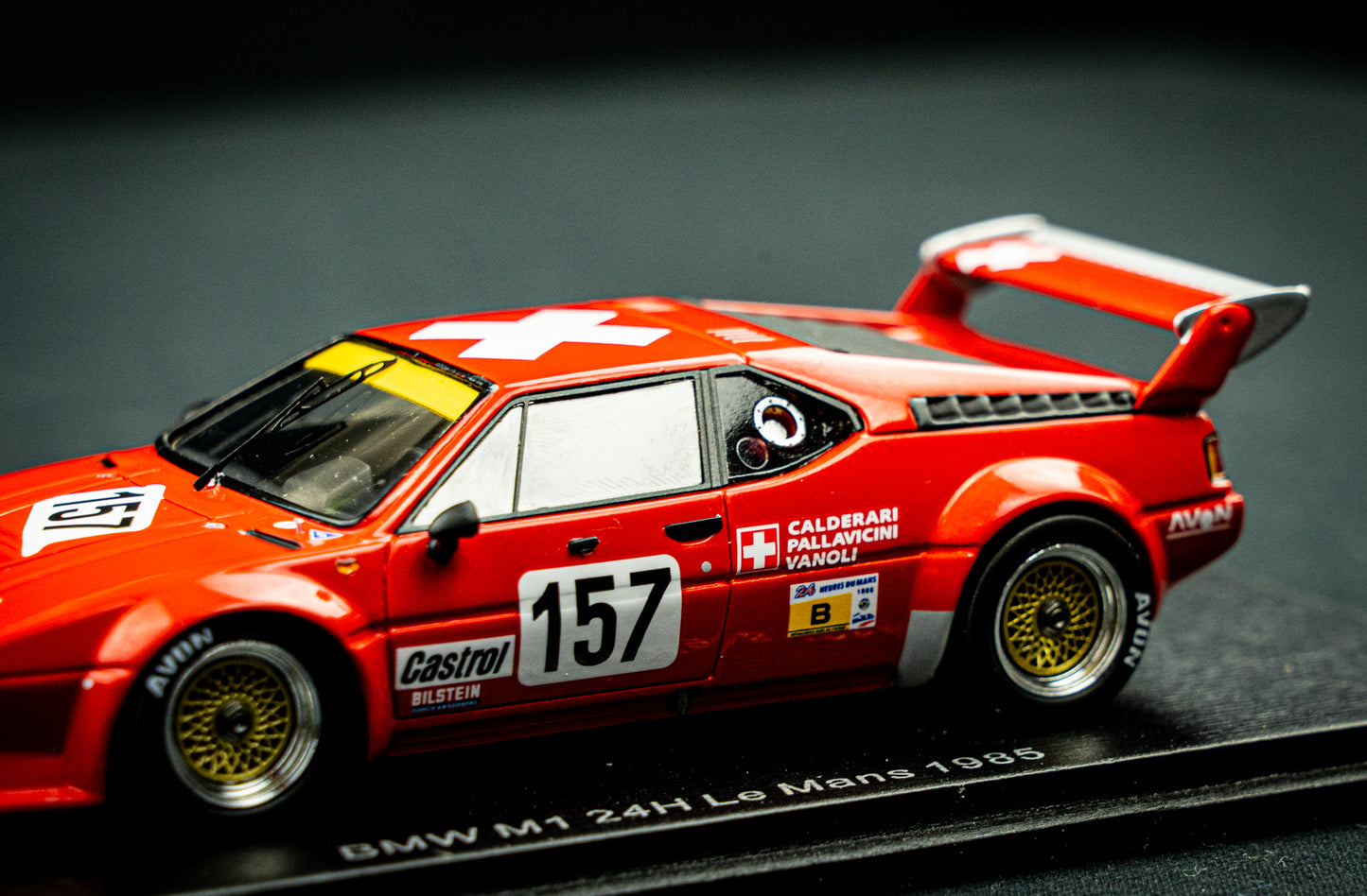 BMW M1 #157 Pallavicini / Calderari / Vanoli - 24h LeMans 1985 - Spark 1:43