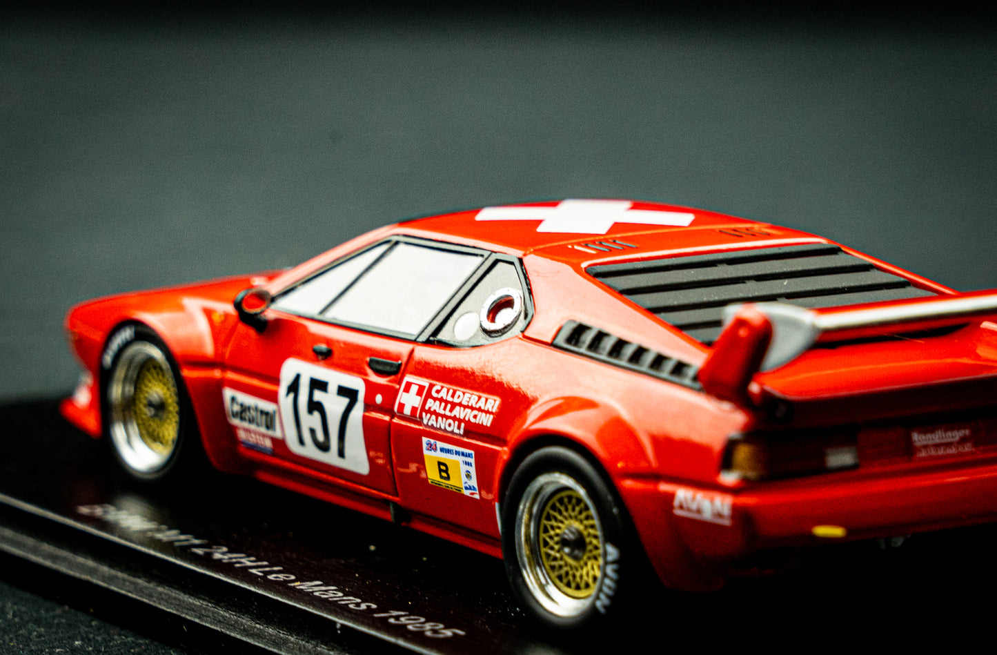 BMW M1 #157 Pallavicini / Calderari / Vanoli - 24h LeMans 1985 - Spark 1:43