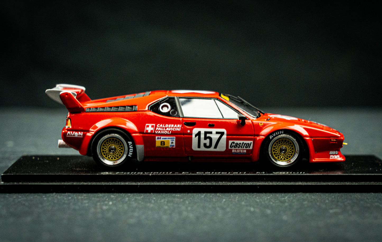 BMW M1 #157 Pallavicini / Calderari / Vanoli - 24h LeMans 1985 - Spark 1:43