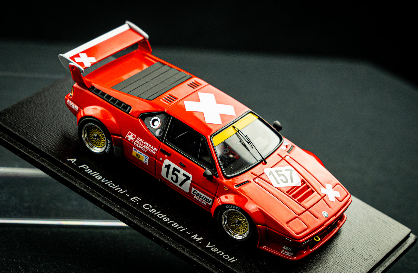 BMW M1 #157 Pallavicini / Calderari / Vanoli - 24h LeMans 1985 - Spark 1:43