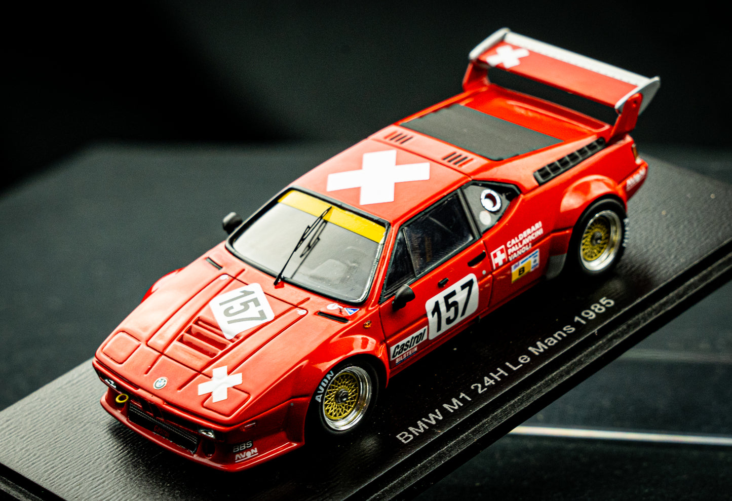 BMW M1 #157 Pallavicini / Calderari / Vanoli - 24h LeMans 1985 - Spark 1:43