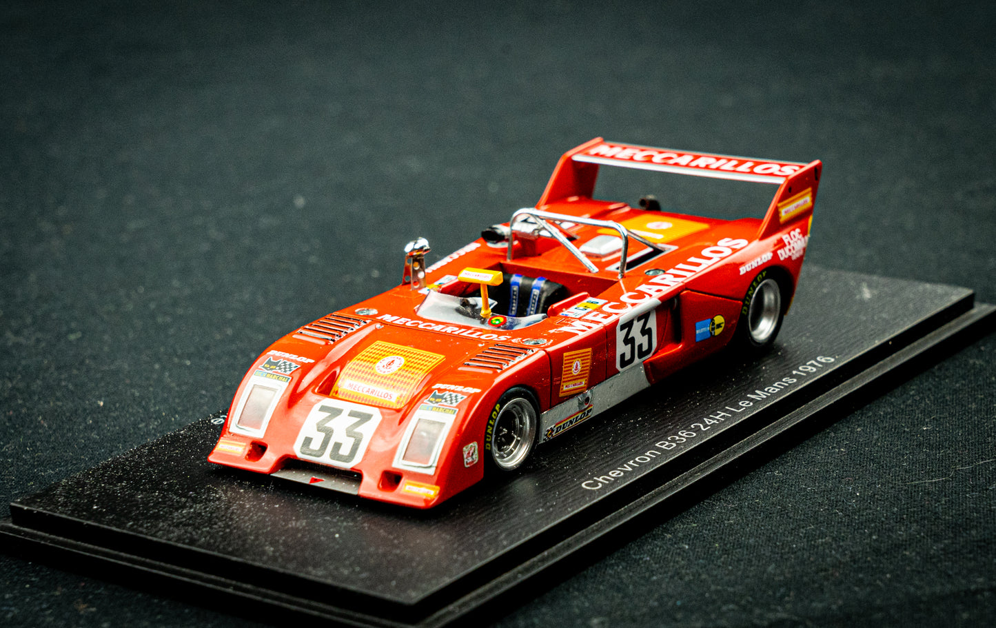 Chevron B36 #33 Schäfer / Albanesi / Adatte - 24h LeMans 1976 - Spark 1:43